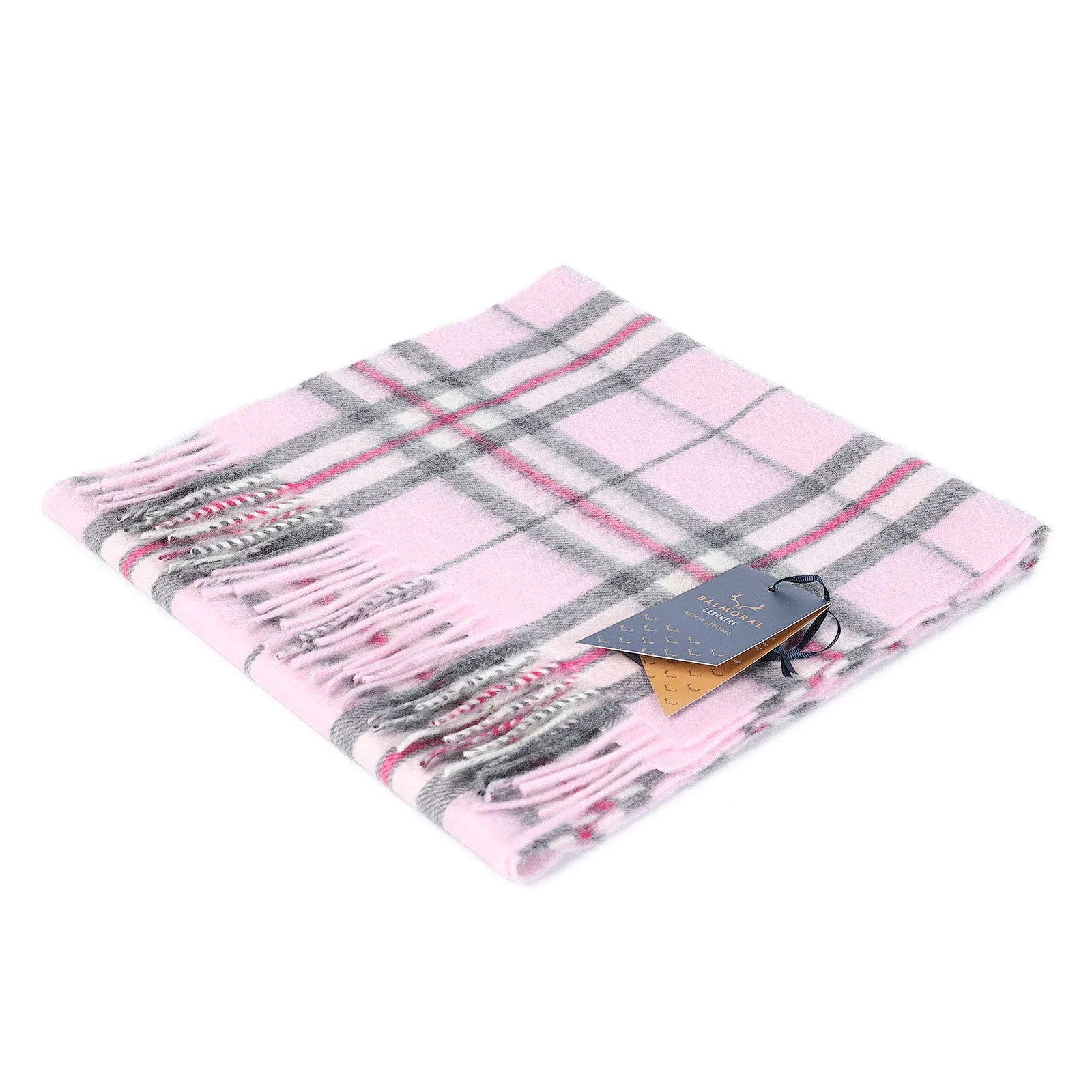 100% Cashmere Woven Scarf Dalton Thomson Pink