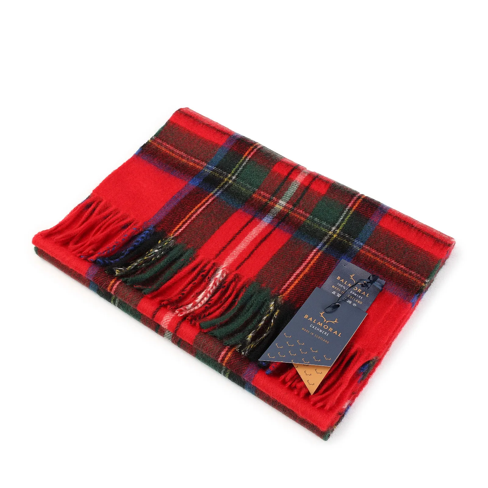 Balmoral 100% Cashmere Woven Scarf Stewart Royal