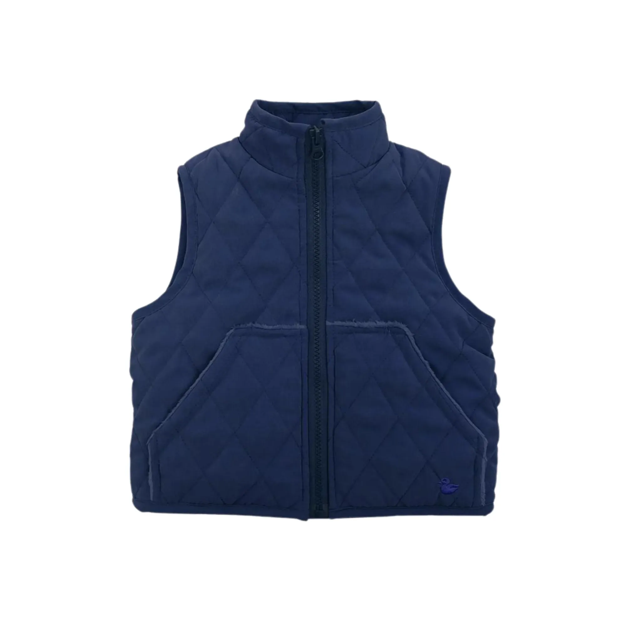 Barn Quilted Vest in Navy