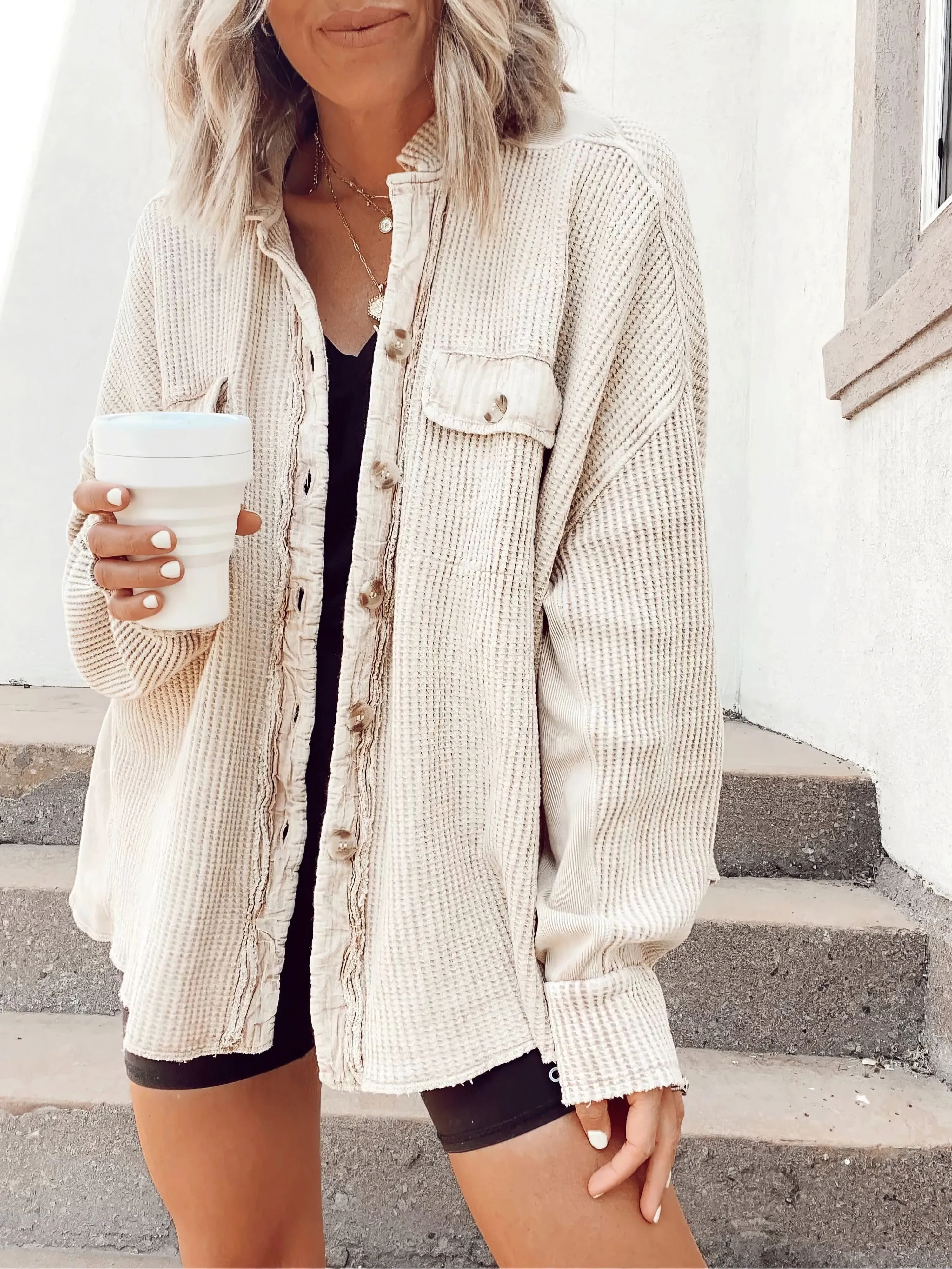 Black Knit Long Cardigan Sweater