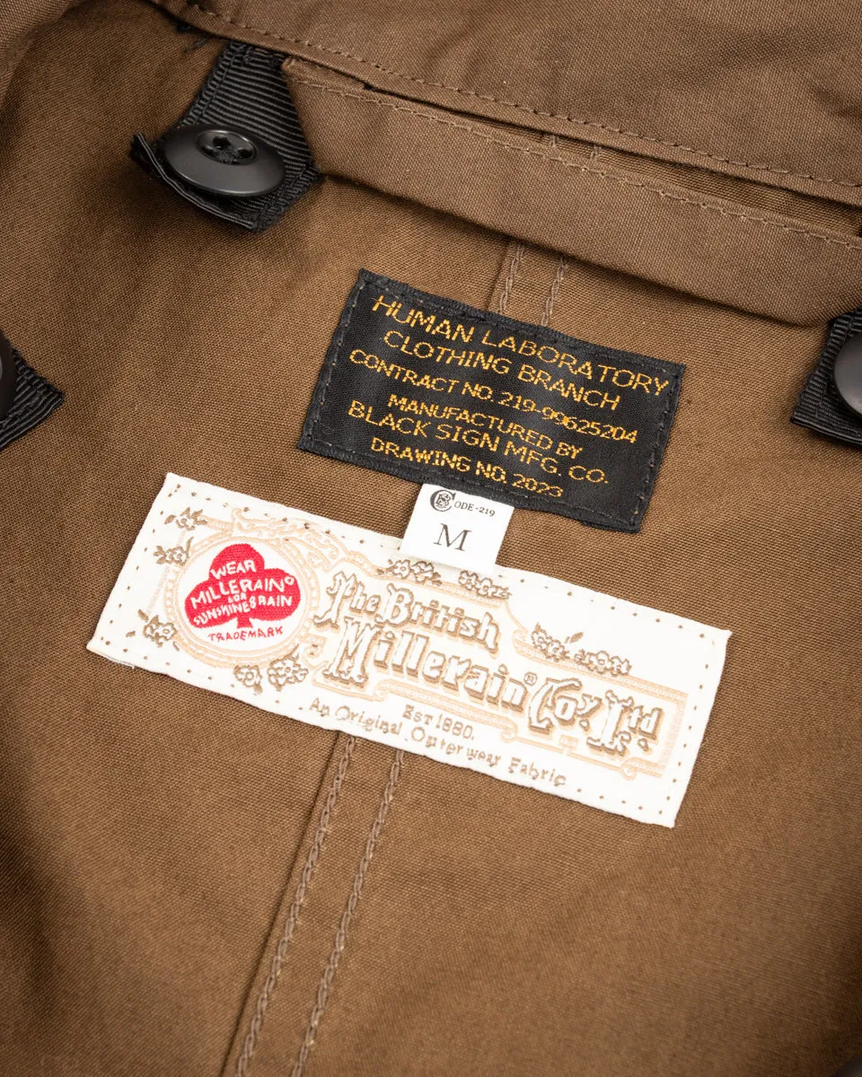 British Oiled Cotton Rebel Coat - Oiled Khaki