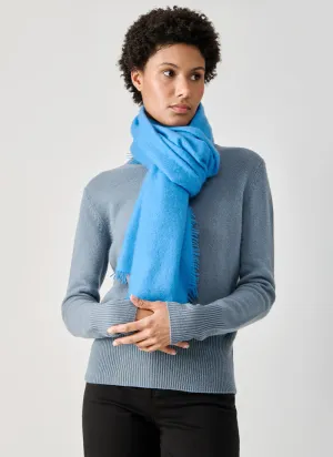 Cashmere Solid Felt Scarf With Fringe