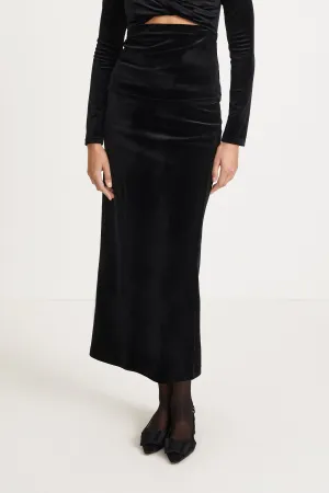 CLAUDI LONG SKIRT - BLACK