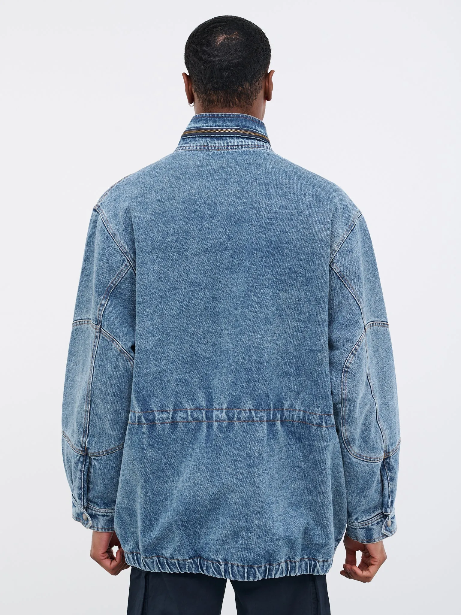 Denim Parka Jacket (MR227-MARBLE-WASH)