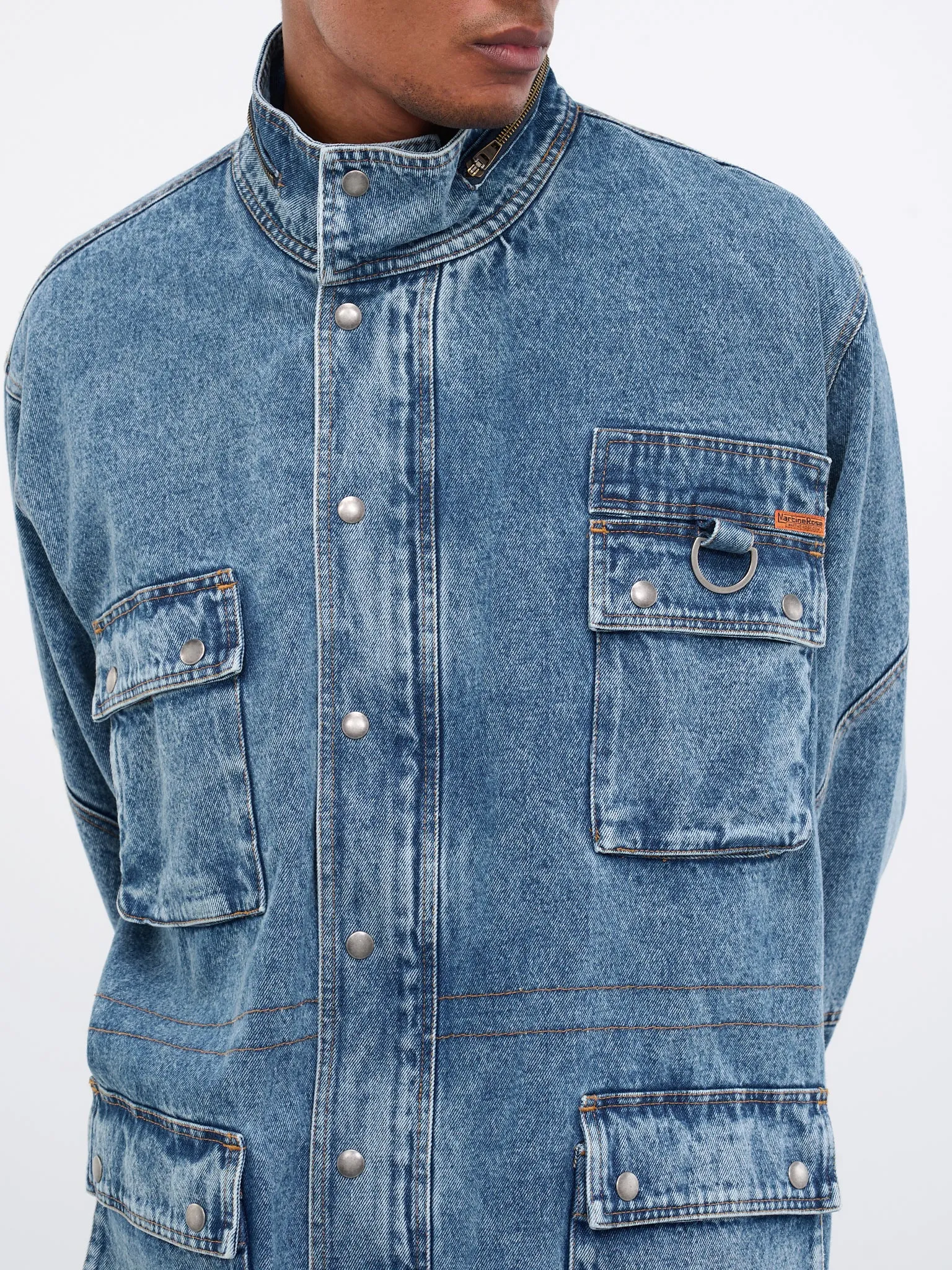 Denim Parka Jacket (MR227-MARBLE-WASH)