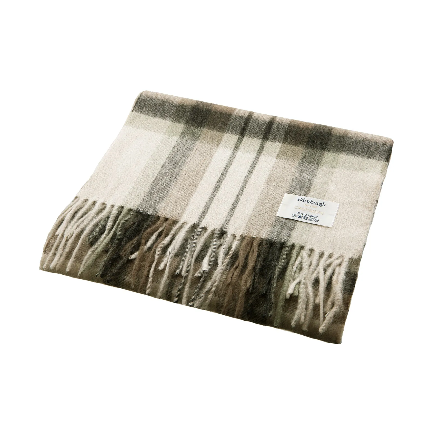 Edinburgh Cashmere Scarf  Macduff Natural