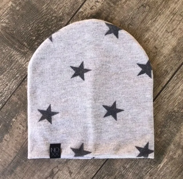 Gray Star | Cozy Sweater Knit Beanie (ADULT SIZE)