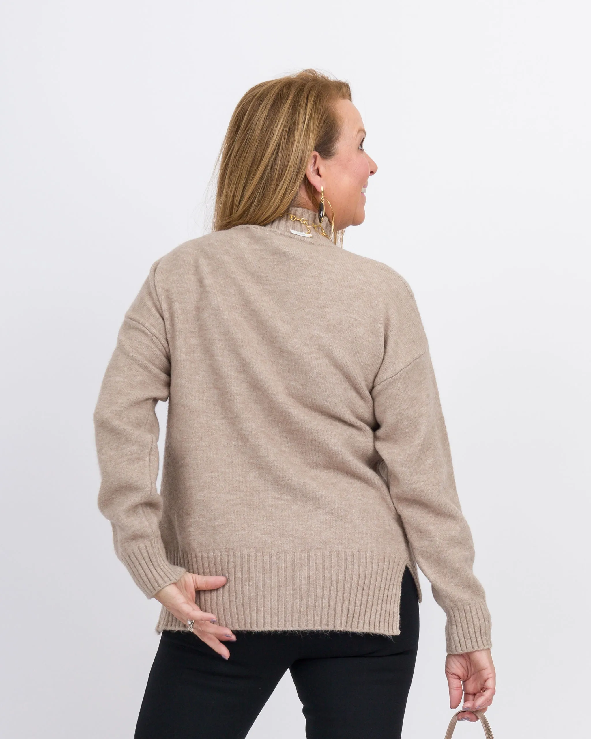 Haylo Sweater - Taupe-Final Sale