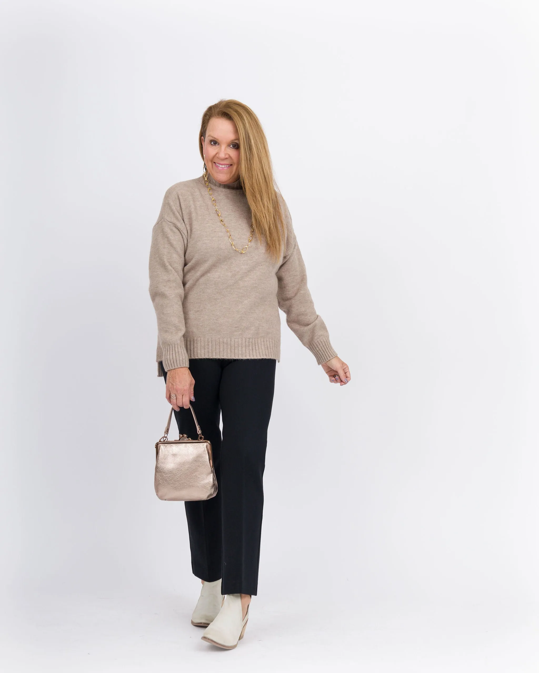 Haylo Sweater - Taupe-Final Sale