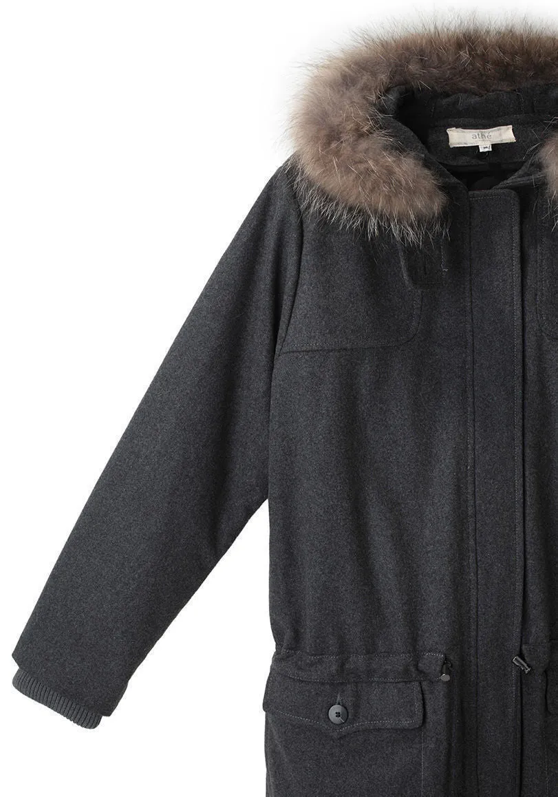 Hooded Wool Parka