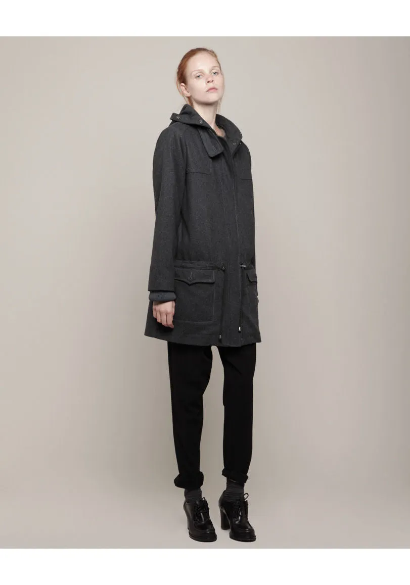 Hooded Wool Parka