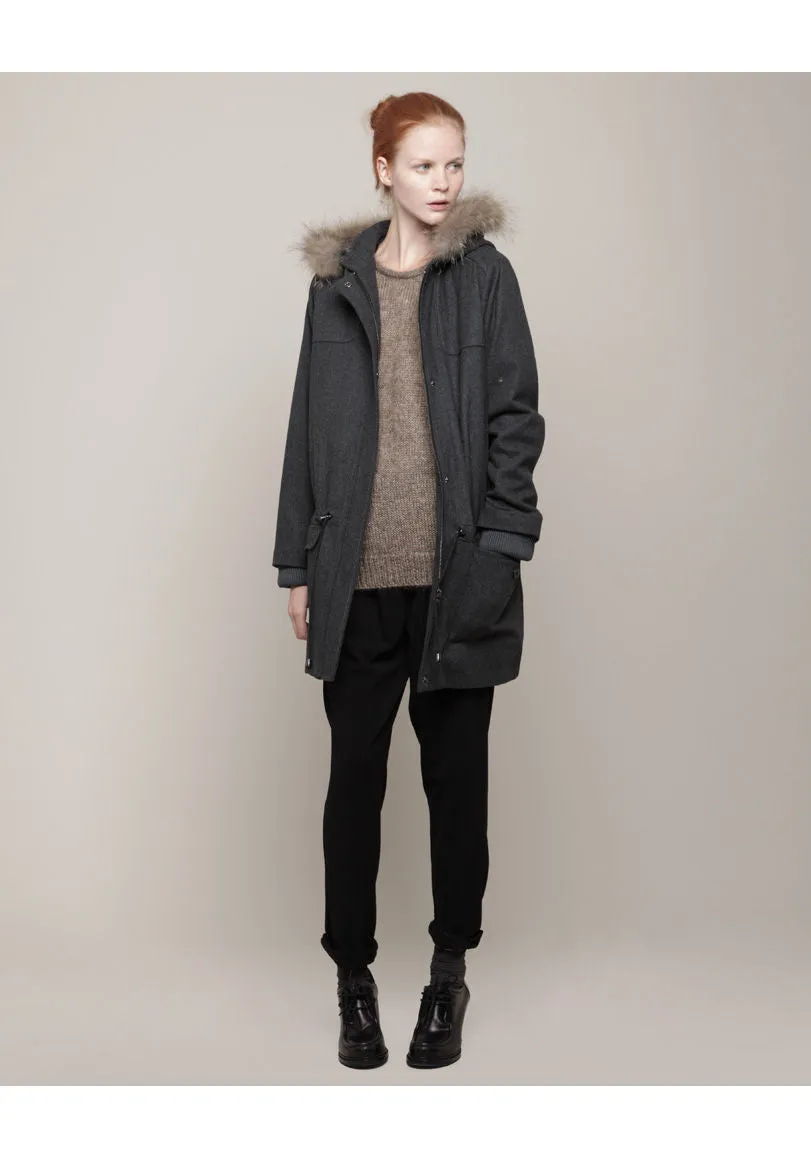 Hooded Wool Parka