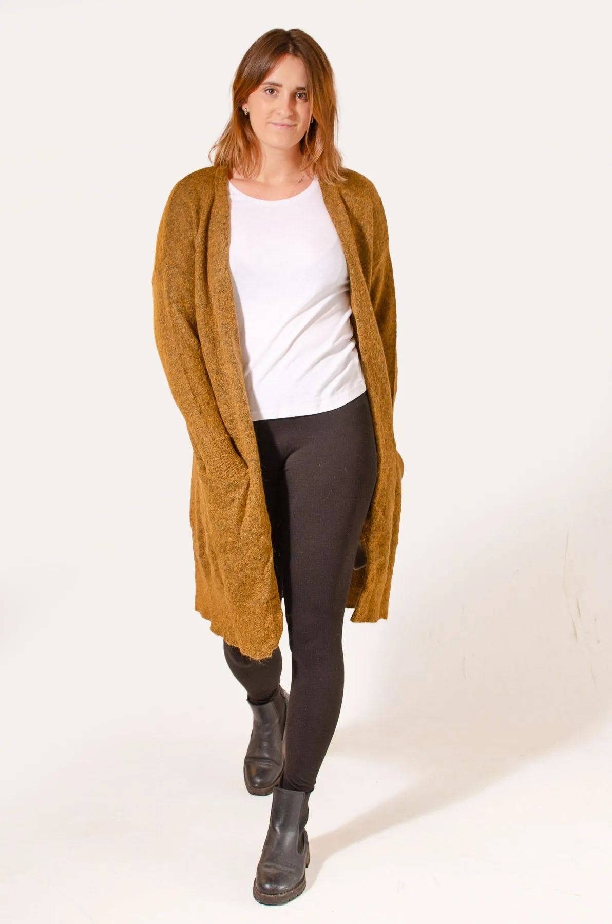 Long Soft Pocket Cardigan