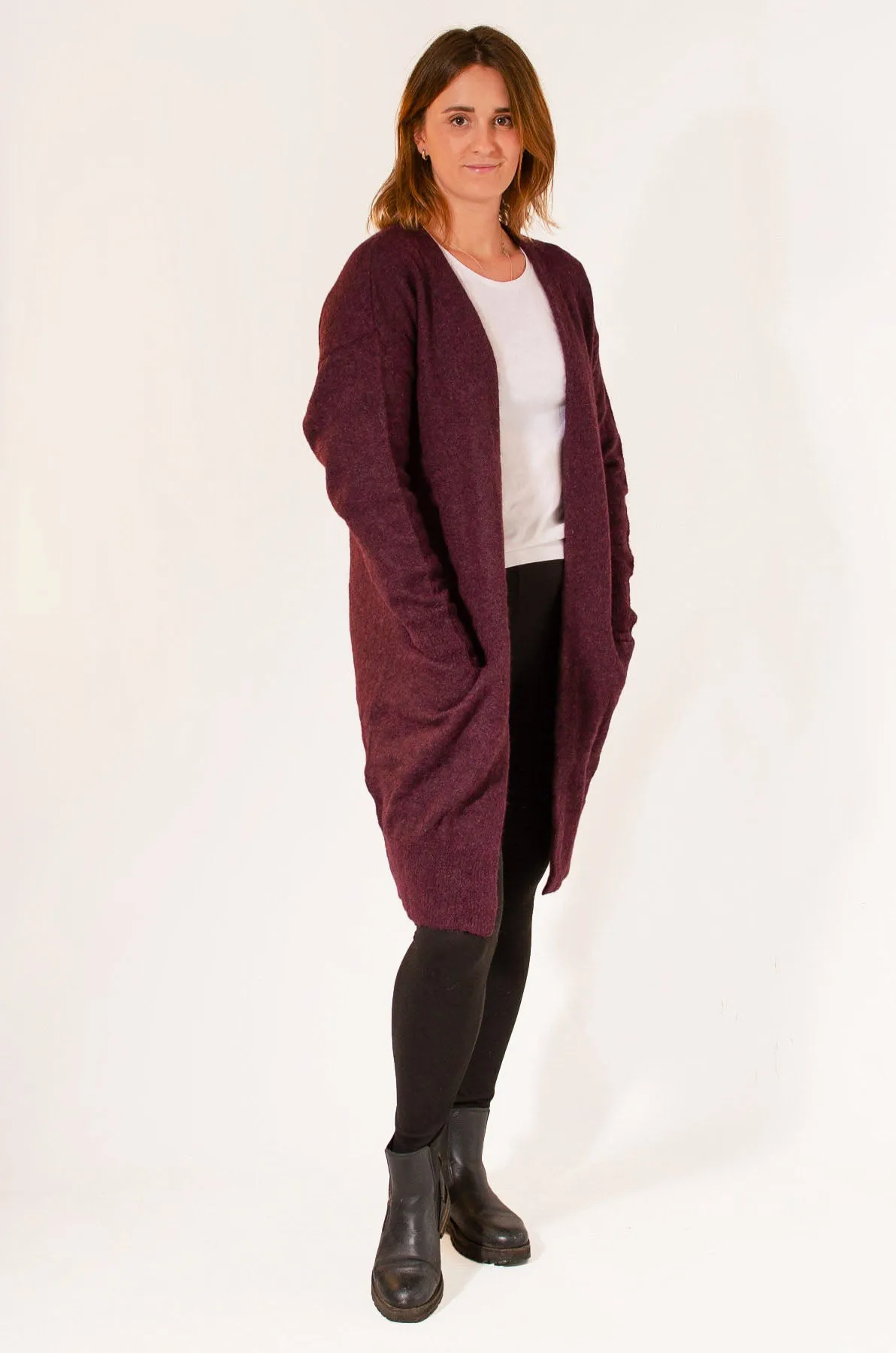 Long Soft Pocket Cardigan