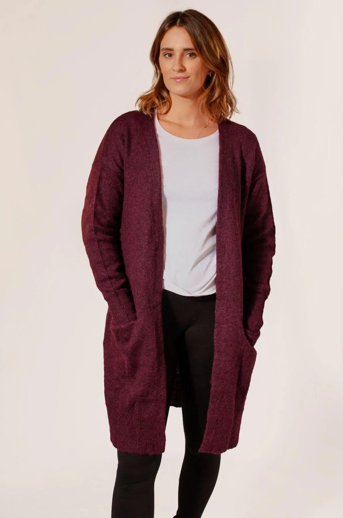 Long Soft Pocket Cardigan