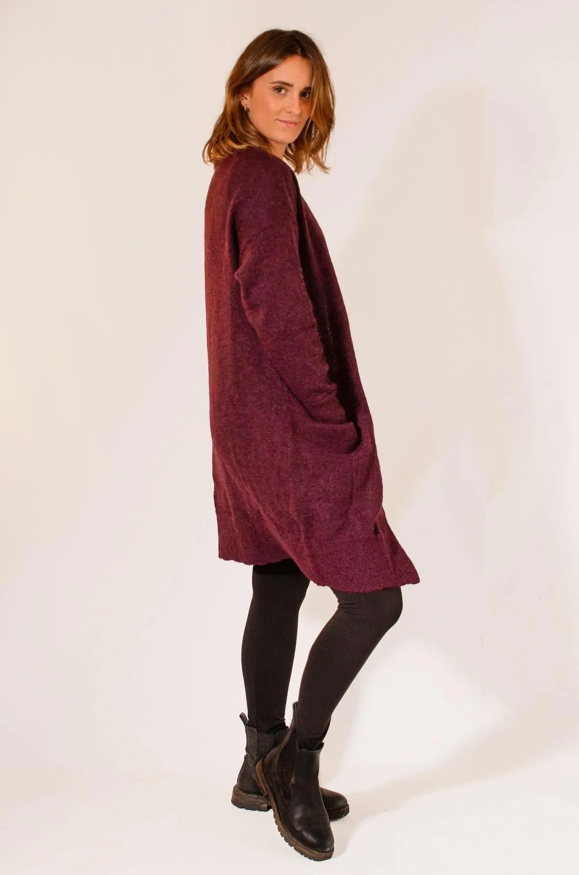 Long Soft Pocket Cardigan