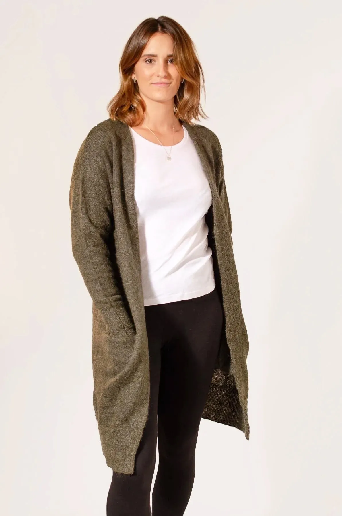 Long Soft Pocket Cardigan