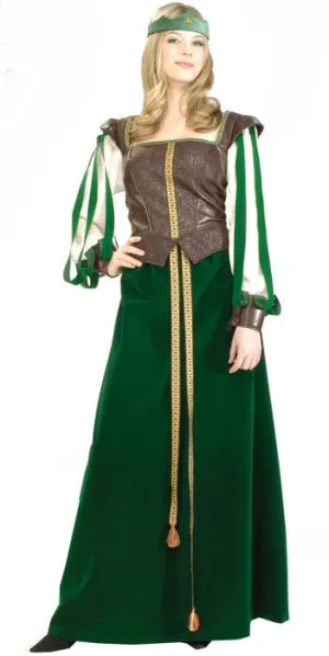 Maid Marion Deluxe Womens Medieval Costume