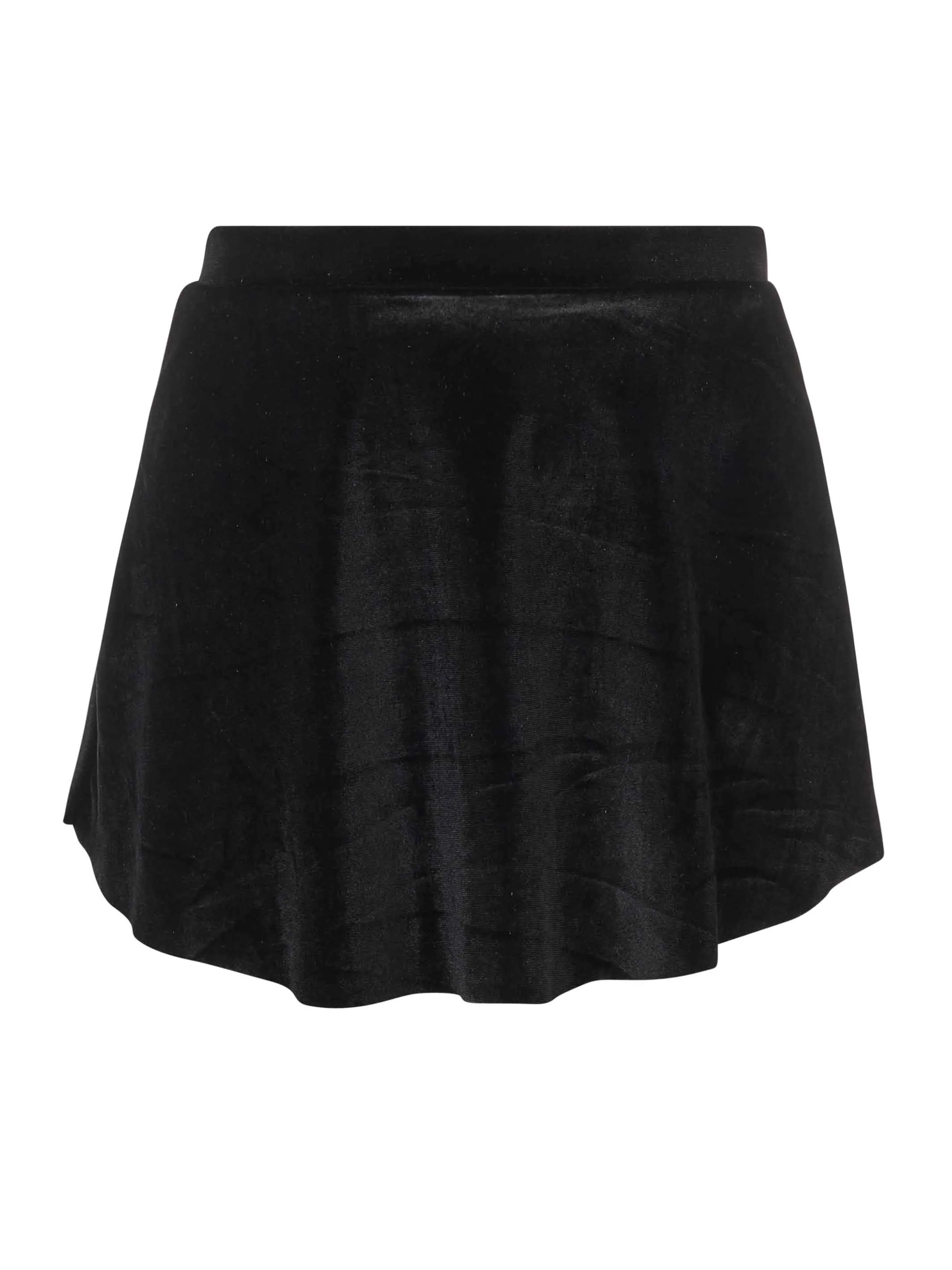 Mara Dancewear - Short Velvet Skirt - Adult (SKI-VEL-BLA) - Black