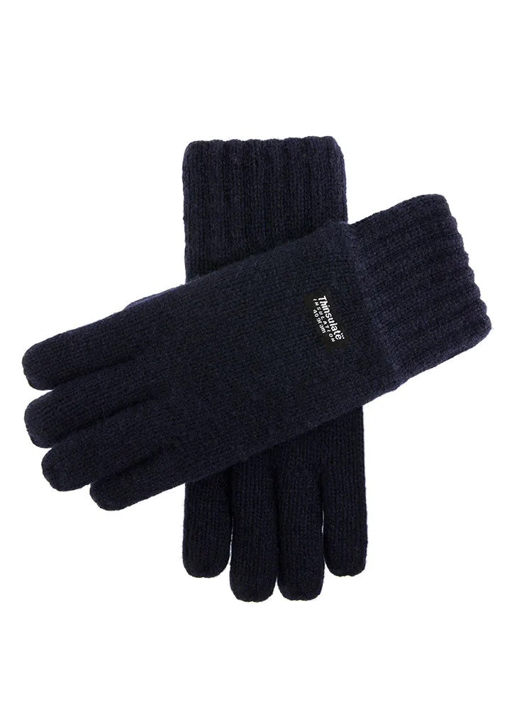 Men's Thinsulate-Lined Knitted Gloves