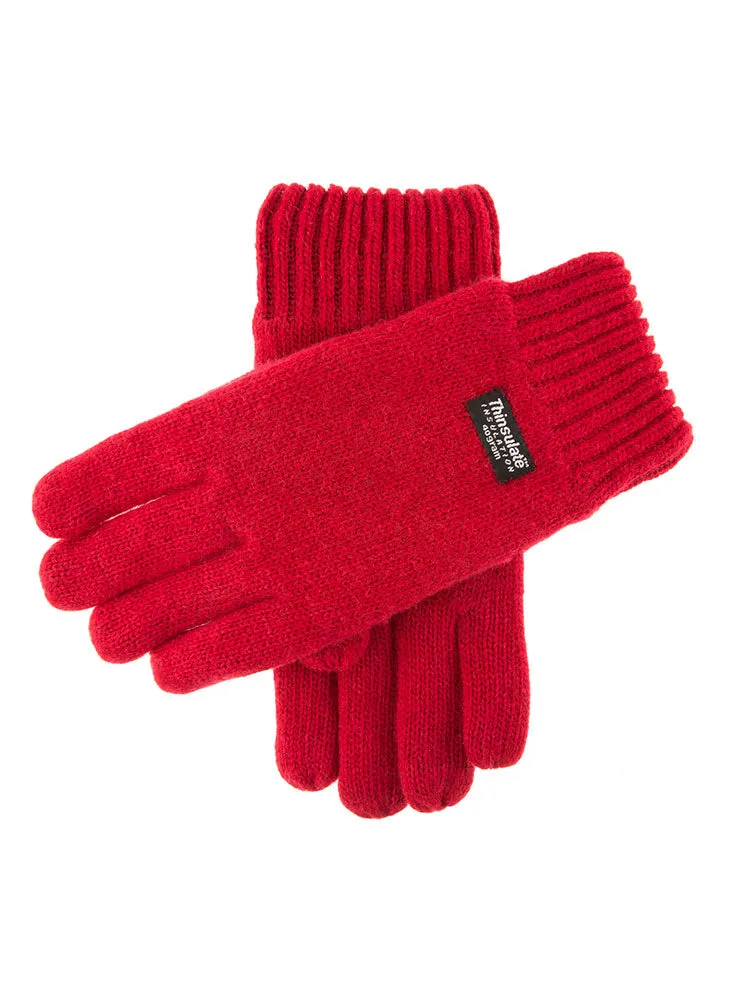 Men's Thinsulate-Lined Knitted Gloves