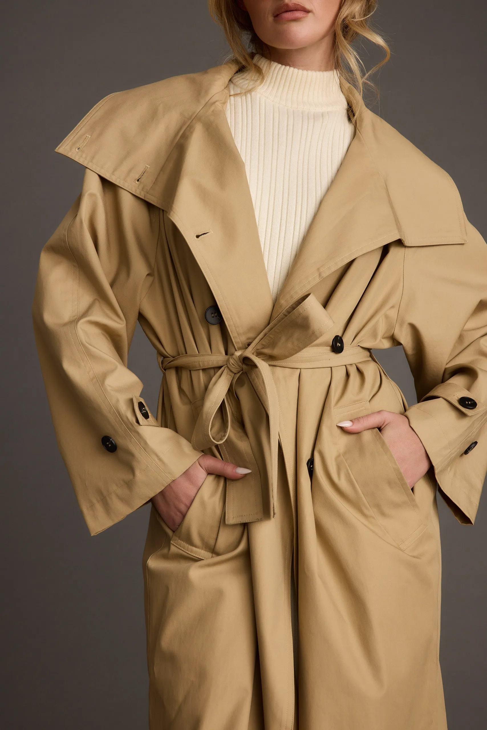 Moss Khaki Classic Trench Coat