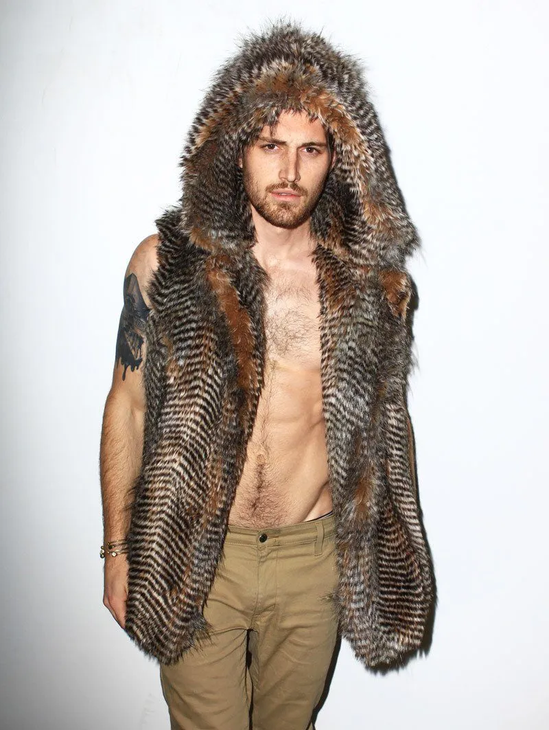 Nighthawk Hooded Faux Fur Vest | Men's