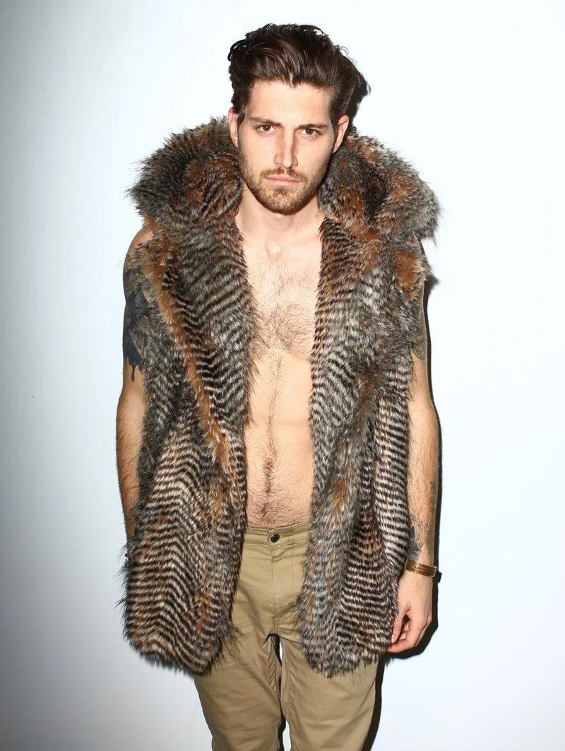 Nighthawk Hooded Faux Fur Vest | Men's