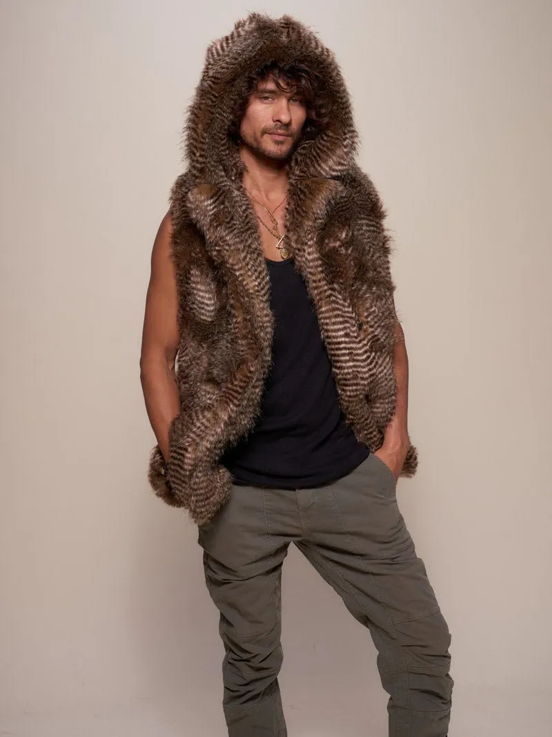 Nighthawk Hooded Faux Fur Vest | Men's