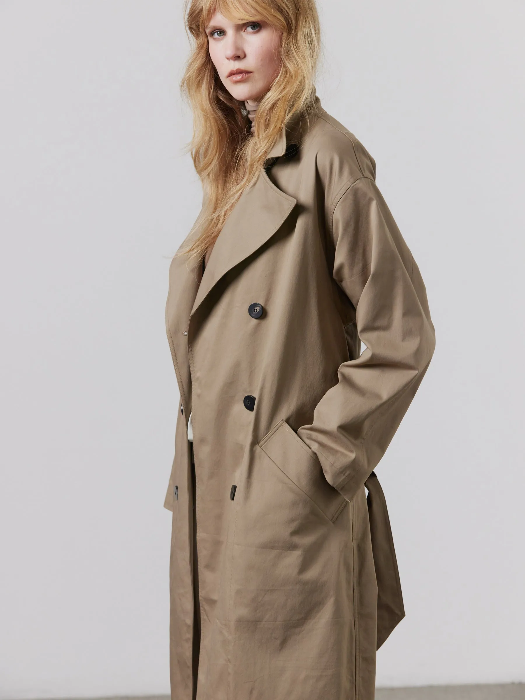 Nikki Trench Coat - Taupe