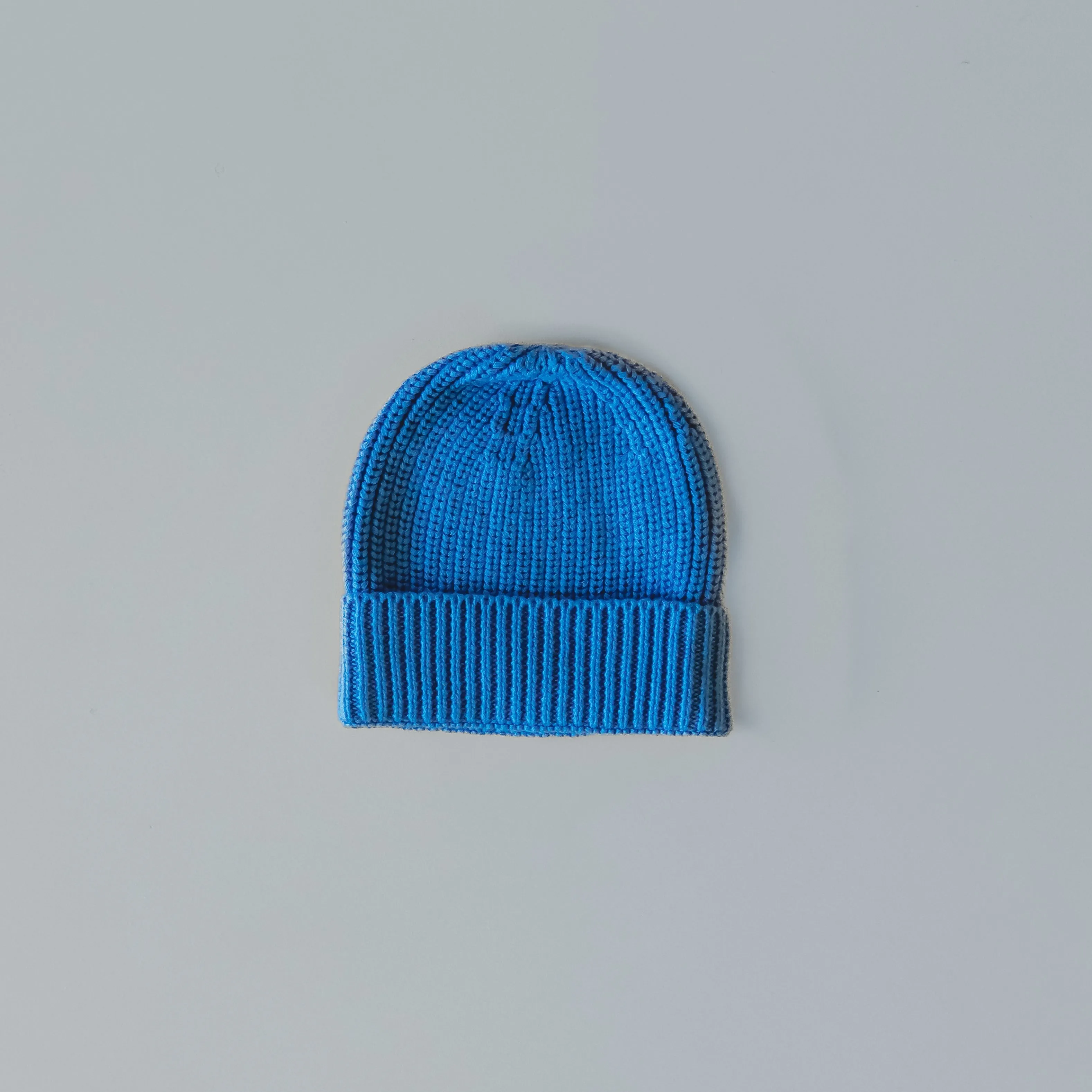 Organic Knit Beanie - Cornflower