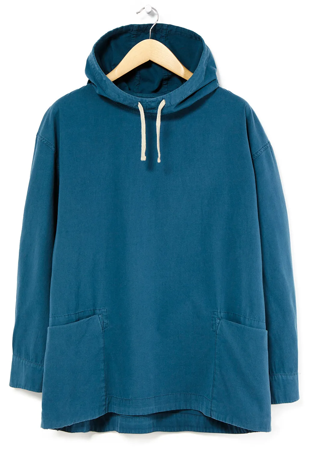 Snow Peak Natural-Dyed Recycled Cotton Parka Jacket - Blue