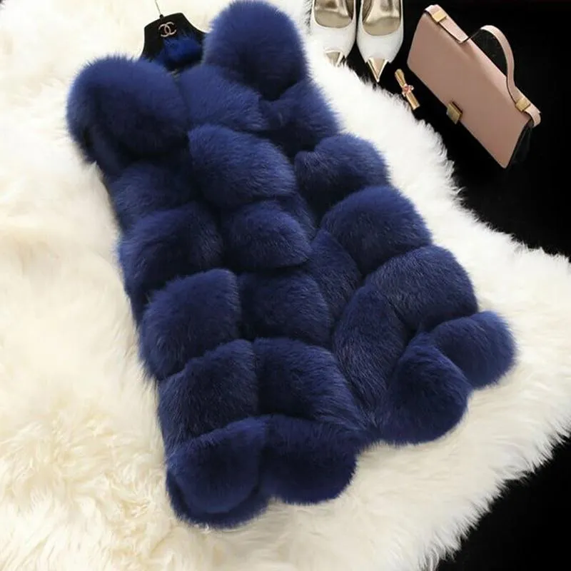 Winter Faux Fur Vest Jacket