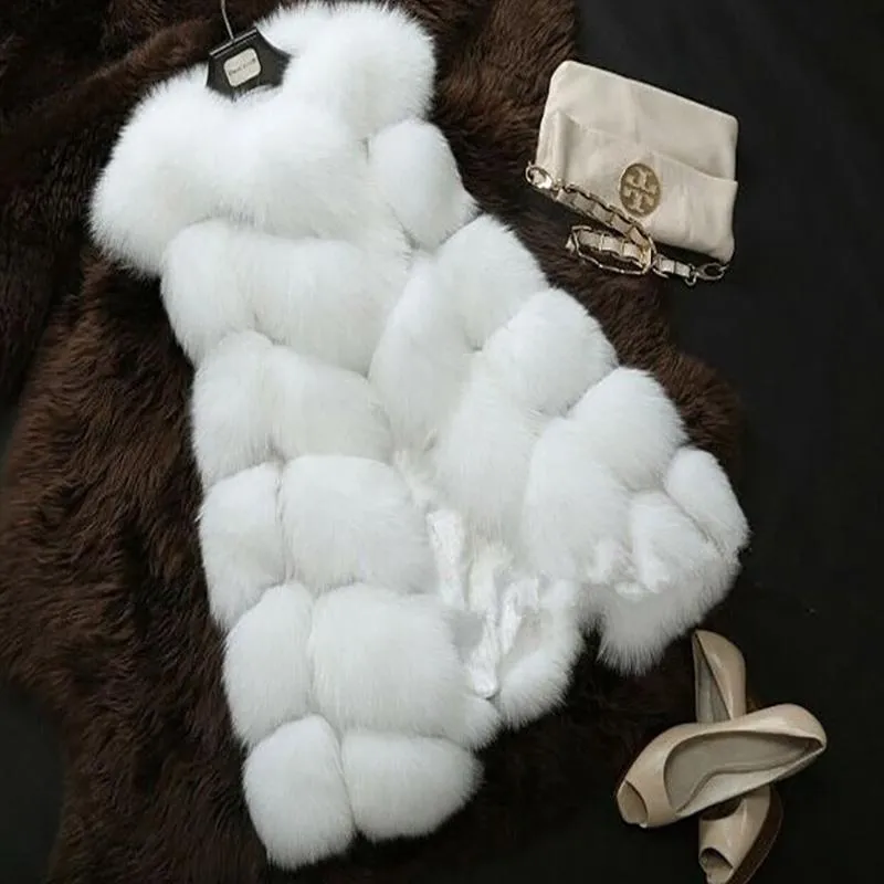 Winter Faux Fur Vest Jacket